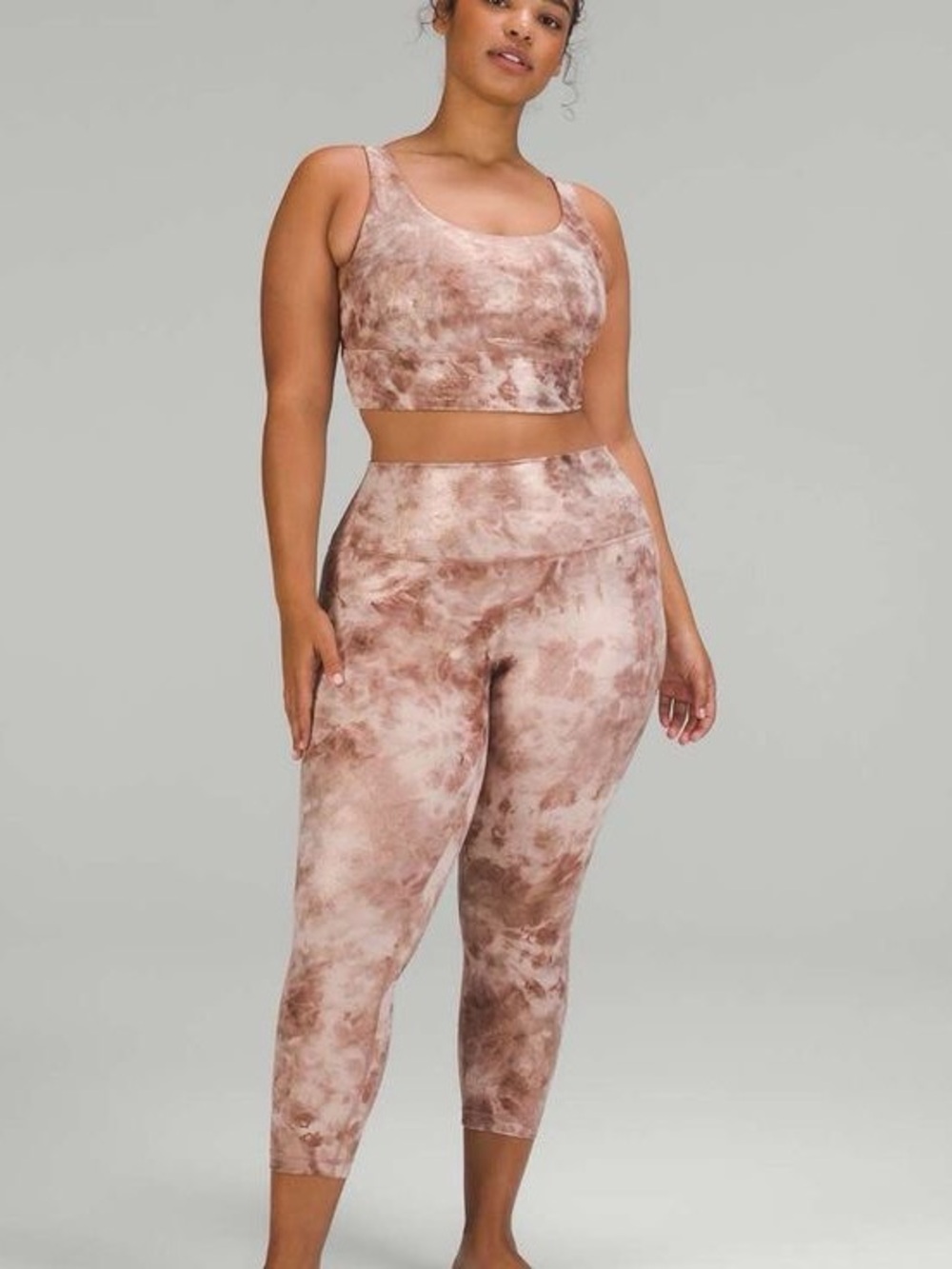 lululemon athletica Metallic Rose-Tone Leggings